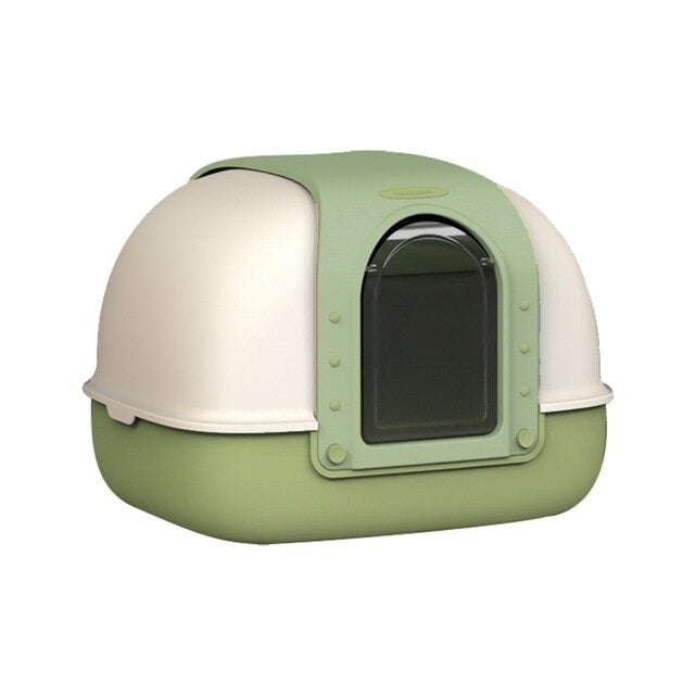 Cat Litter Box Double-Sided Flap Fully Enclosed Cat Bedpans Image 2