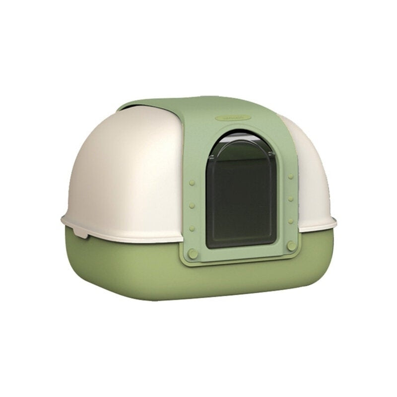 Cat Litter Box Double-Sided Flap Fully Enclosed Cat Bedpans Image 6