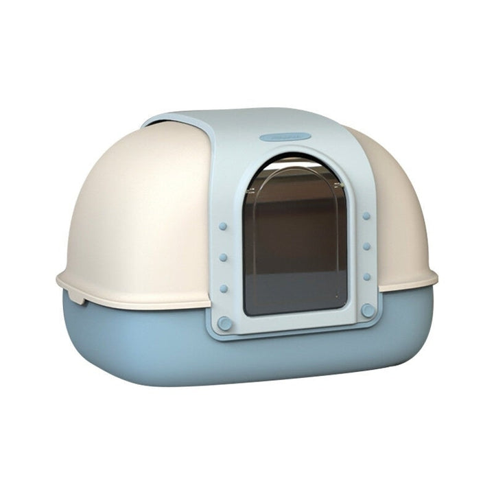 Cat Litter Box Double-Sided Flap Fully Enclosed Cat Bedpans Image 8