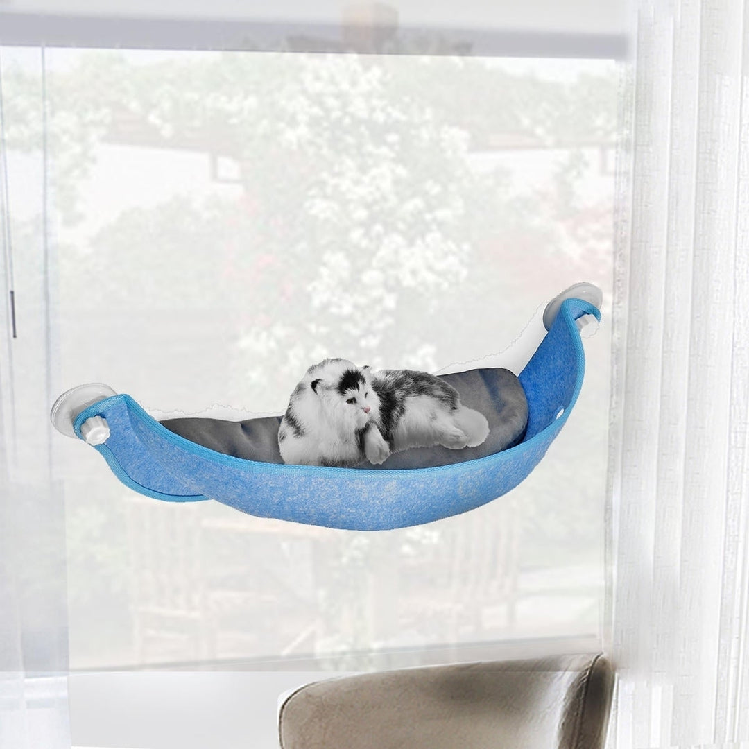 Cat Pad Bed Cat Ferret Window Seat Pad Bed Car Pet Hammock Suction Cup Warm Perch Pet Bed Image 2