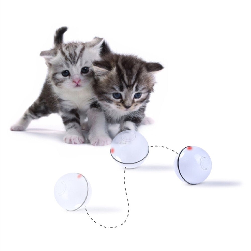 Cat Toy USB Cat Laser Toy Pet Supplies LED Flash Rolling Ball Cat Toy Glowing Ball for Pet Cat Toy Image 2