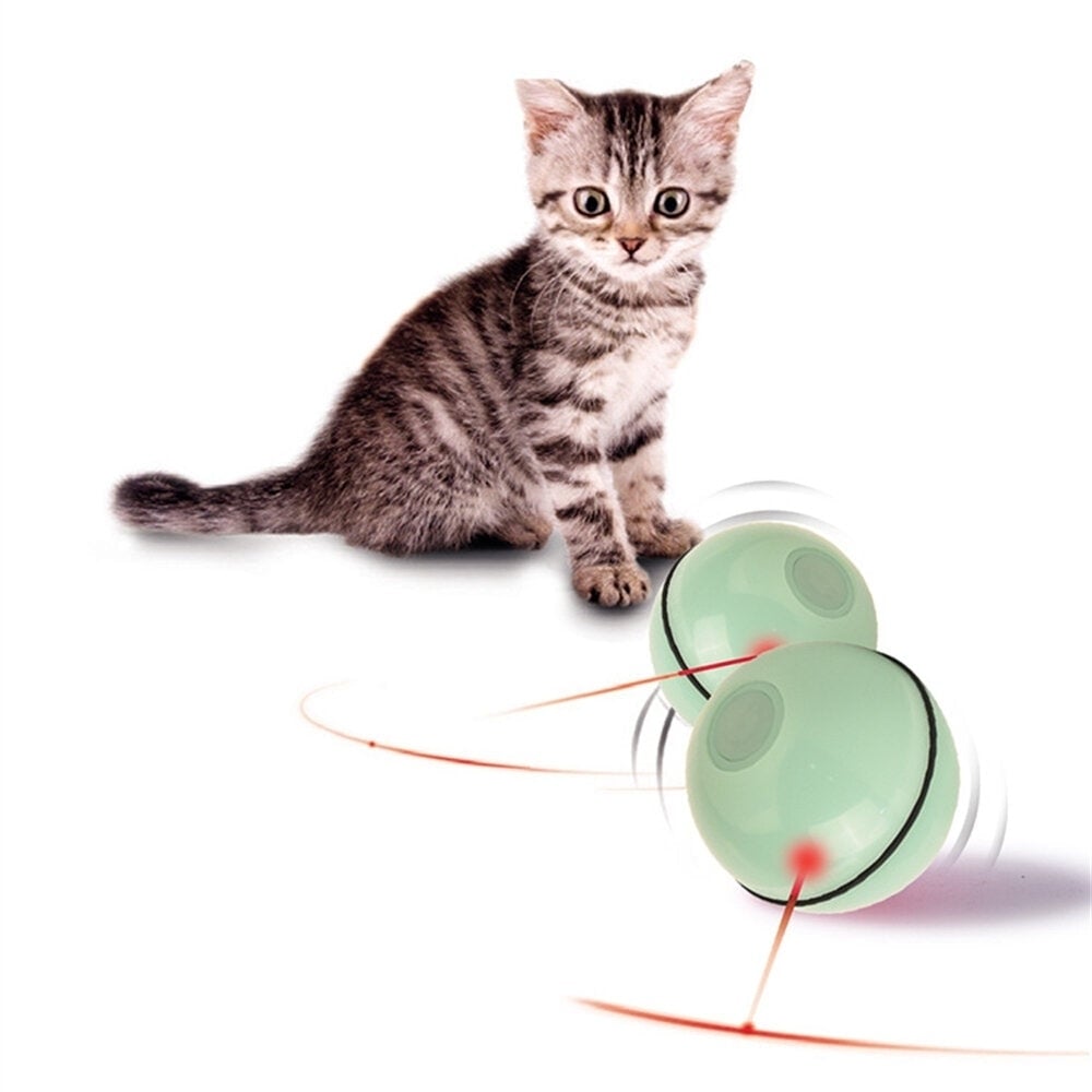 Cat Toy USB Cat Laser Toy Pet Supplies LED Flash Rolling Ball Cat Toy Glowing Ball for Pet Cat Toy Image 4