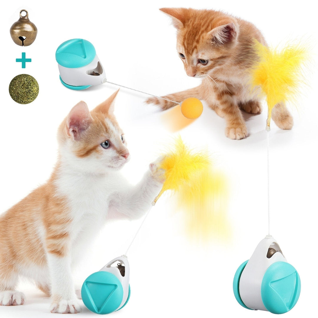 Cat Toy360 Tumbler Self-Spinning Toy with Catnip BallInteresting Interactive Toy for Puppy and Dog Image 10
