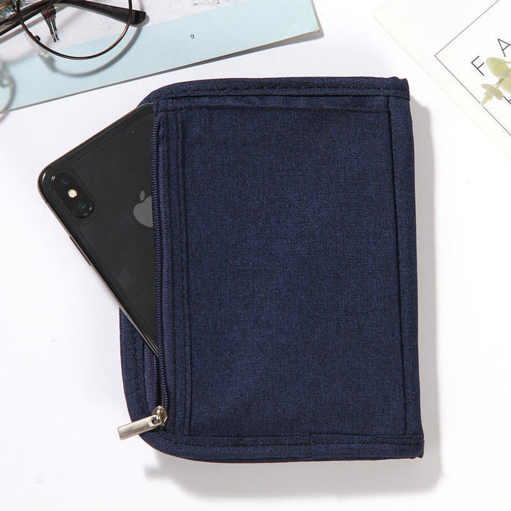 Card Holder Oxford Cloth Minimalist Short  Document Pack Travel Package Ticket Cash Image 3