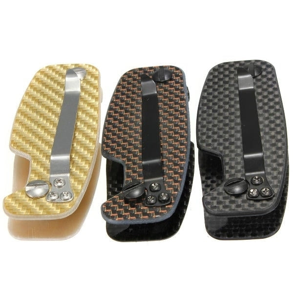 Carbon Fiber Light Weight Pocket Keychain DIY Key Clip Storage EDC Tool Image 10