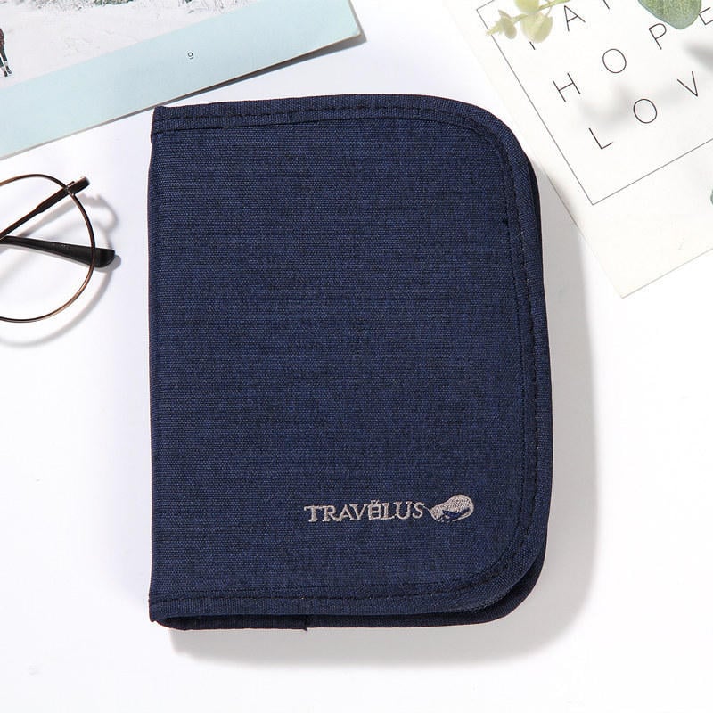 Card Holder Oxford Cloth Minimalist Short Document Pack Travel Package Ticket Cash Image 1