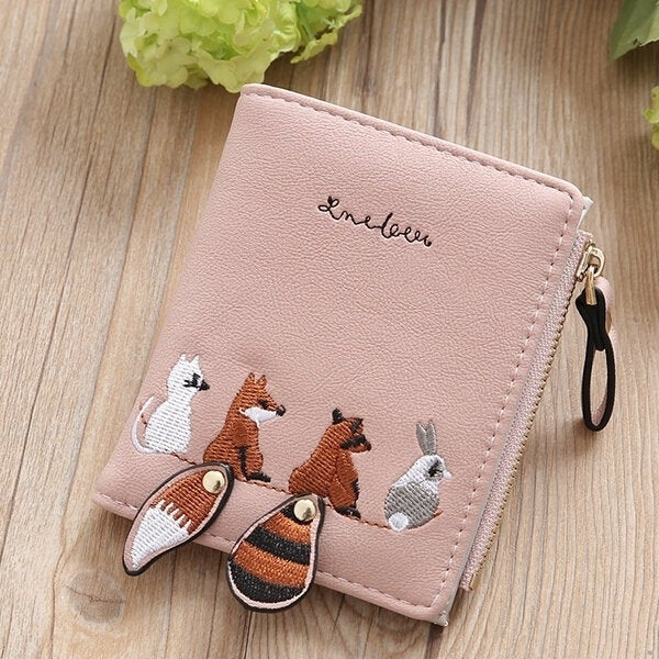 Cartoon Cute Lovely Bi-fold Small Wallet Purse Card Holder For Women Image 1