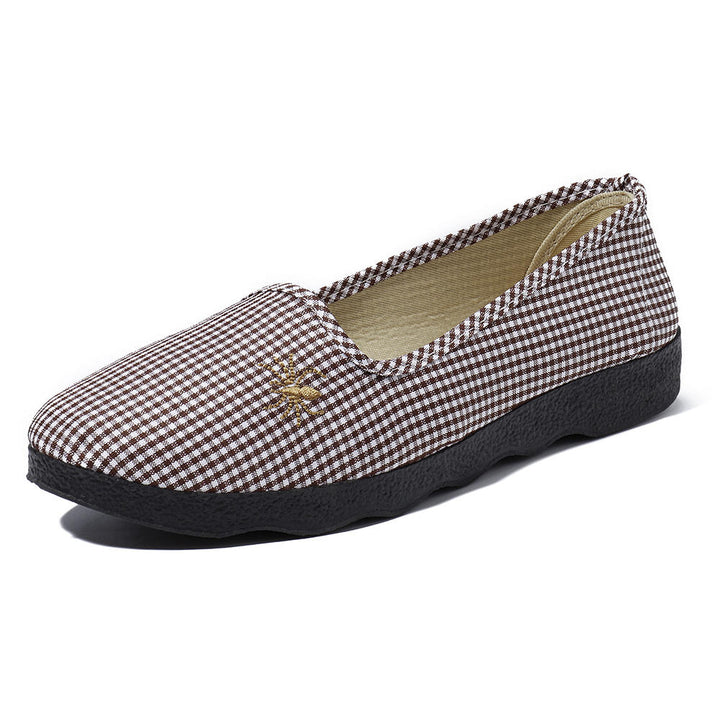 Casual Comfortable Breathable Slip On Flats Women Shoes Image 9