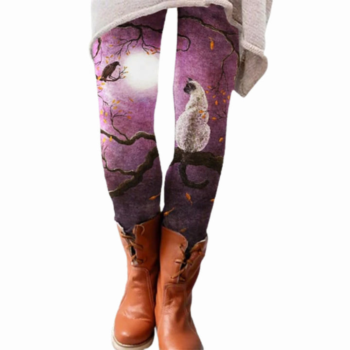 Casual Print Micro-elastic Comfort Christmas Gifts Female Pants Image 4