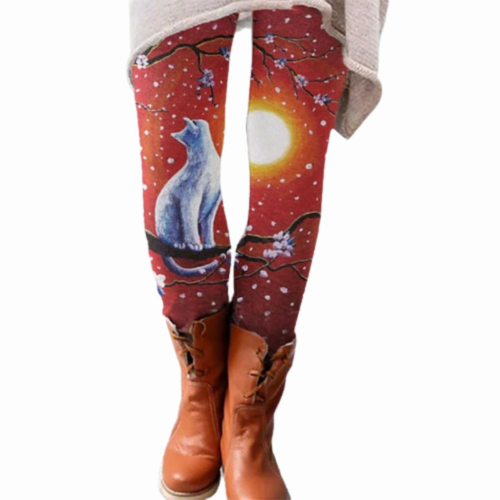 Casual Print Micro-elastic Comfort Christmas Gifts Female Pants Image 8