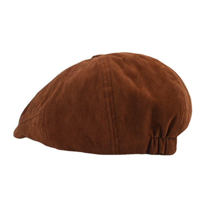 Collrown Unisex Corduroy Soft Retro Casual All-match Octagonal Hat Newsboy Hat Beret Hat Image 4