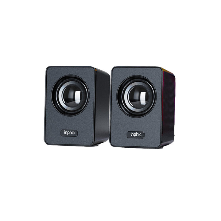 Computer Desktop Speaker 2.0 Channel Speaker System 4D Surround Sound HIFI Noise Reduction Widely Compatible Image 2