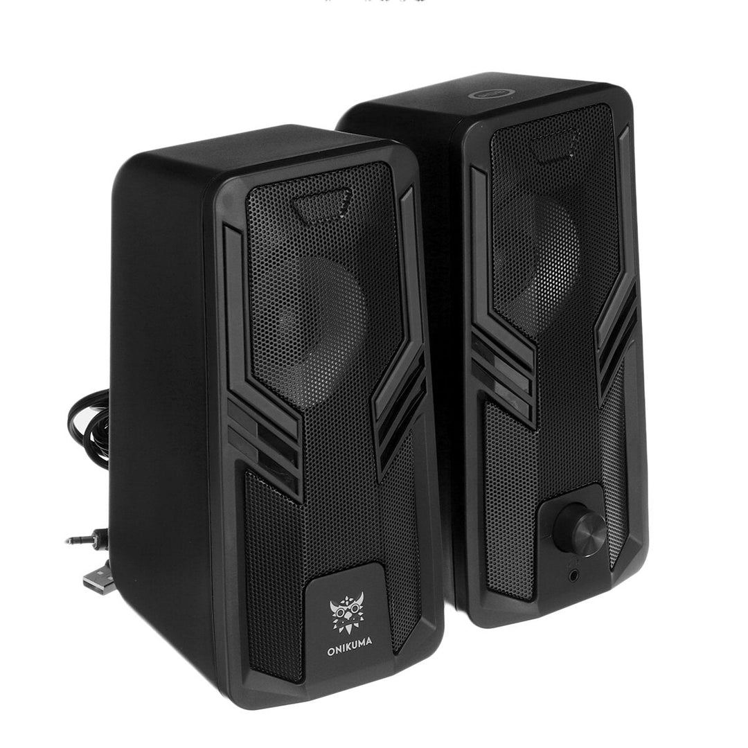 Computer Speaker 5W2 Multimedia Speaker with 2.0 Channel HIFI Sound 360 Surround Sound RGB Light Image 3