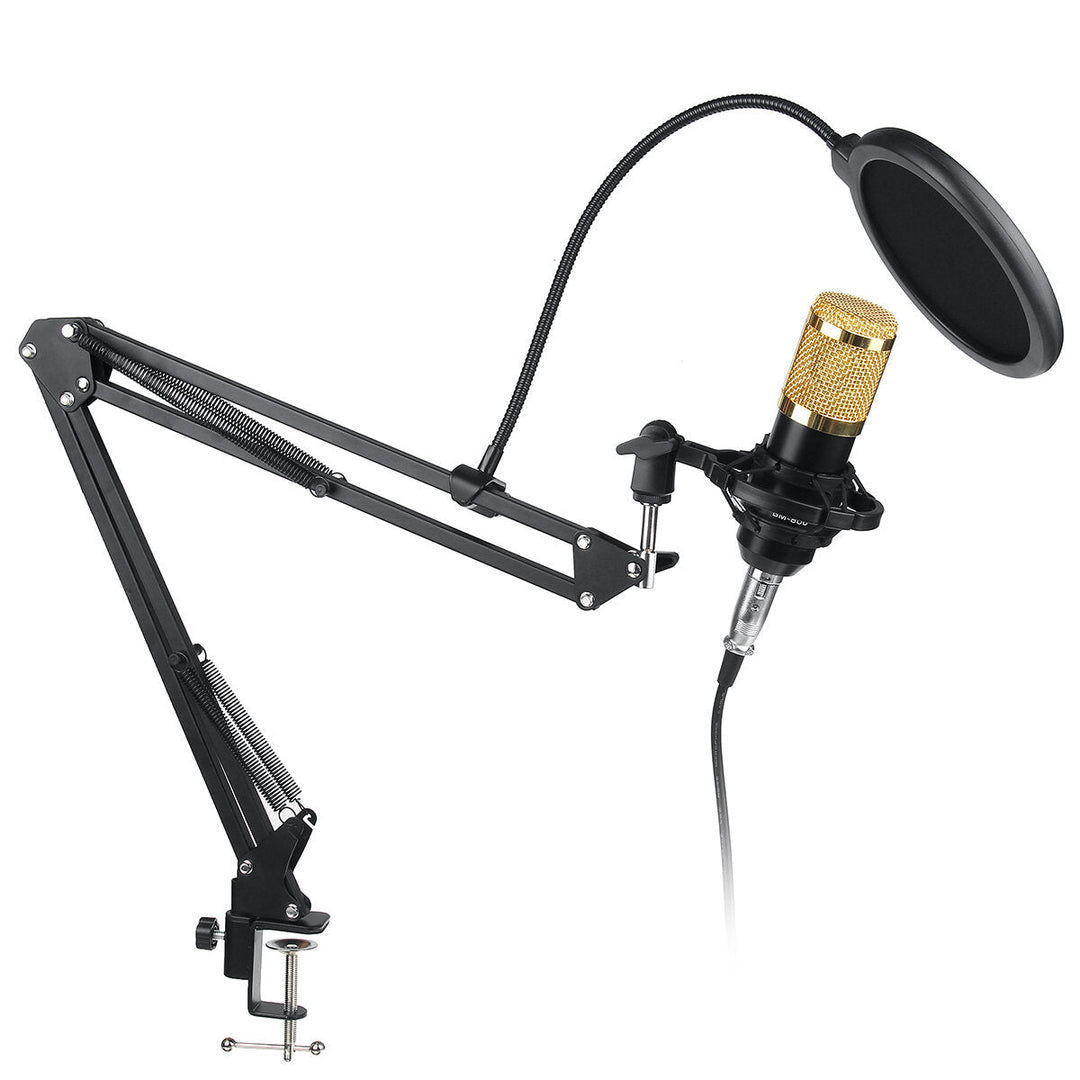Condenser Microphone Live Studio Vocal Recording Mic Mount Boom Stand Kit Image 1