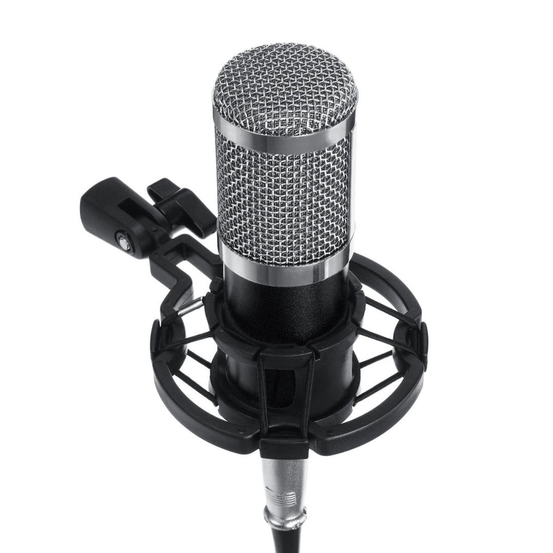 Condenser Microphone Live Broadcast Mic Computer Karaoke Large Diaphragm with Bracket for Youtube Image 1