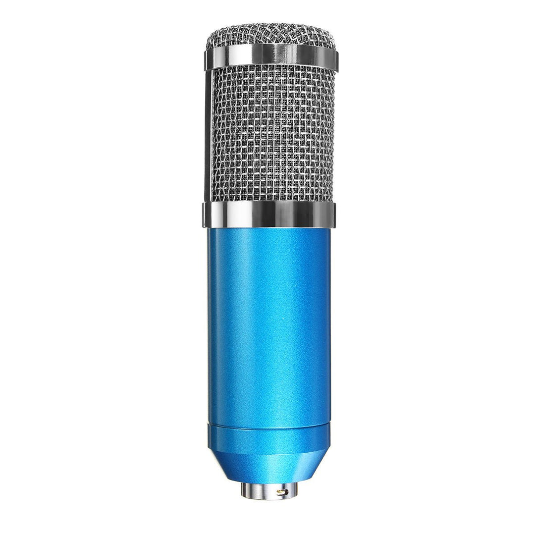 Condenser Microphone Live Broadcast Mic Computer Karaoke Large Diaphragm with Bracket for Youtube Image 1