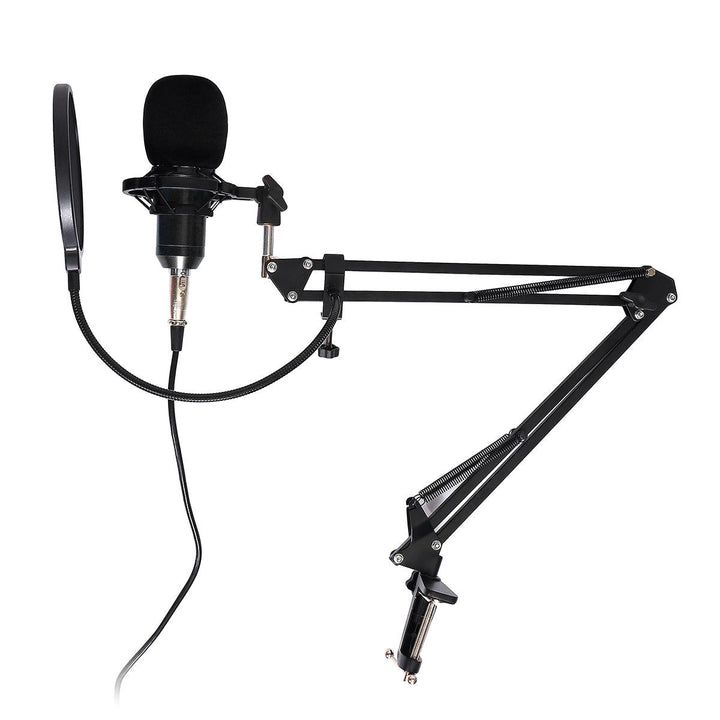 Condenser Microphone Live Broadcast Mic Computer Karaoke Large Diaphragm with Bracket for Youtube Image 6