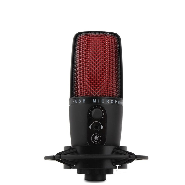 condenser studio microphone stereo recording with volume control real silent key led status display Image 6