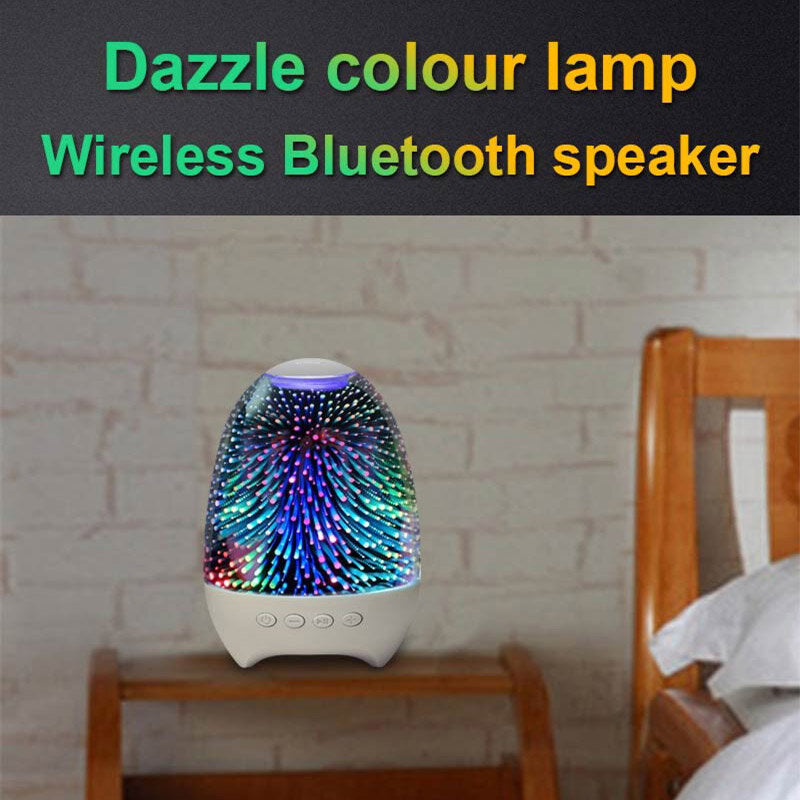 Color Lamp Wireless bluetooth 5.0 Speaker TWS Interconnection Audio FM Function Nine Gears Lighting Adjustable 360 Image 4