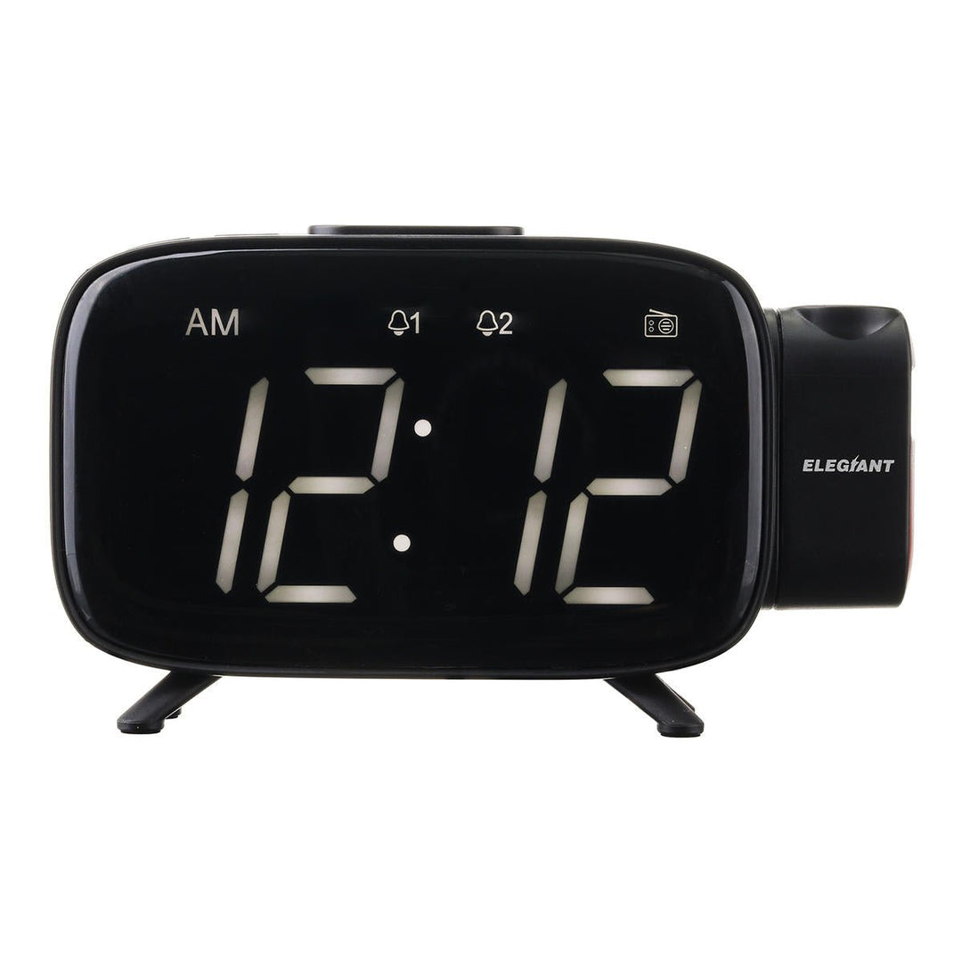 Digital LED Projector Projection FM Radio Snooze Alarm Clock Image 3