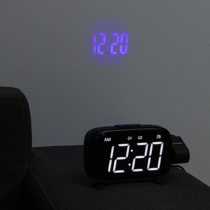 Digital LED Projector Projection FM Radio Snooze Alarm Clock Image 4