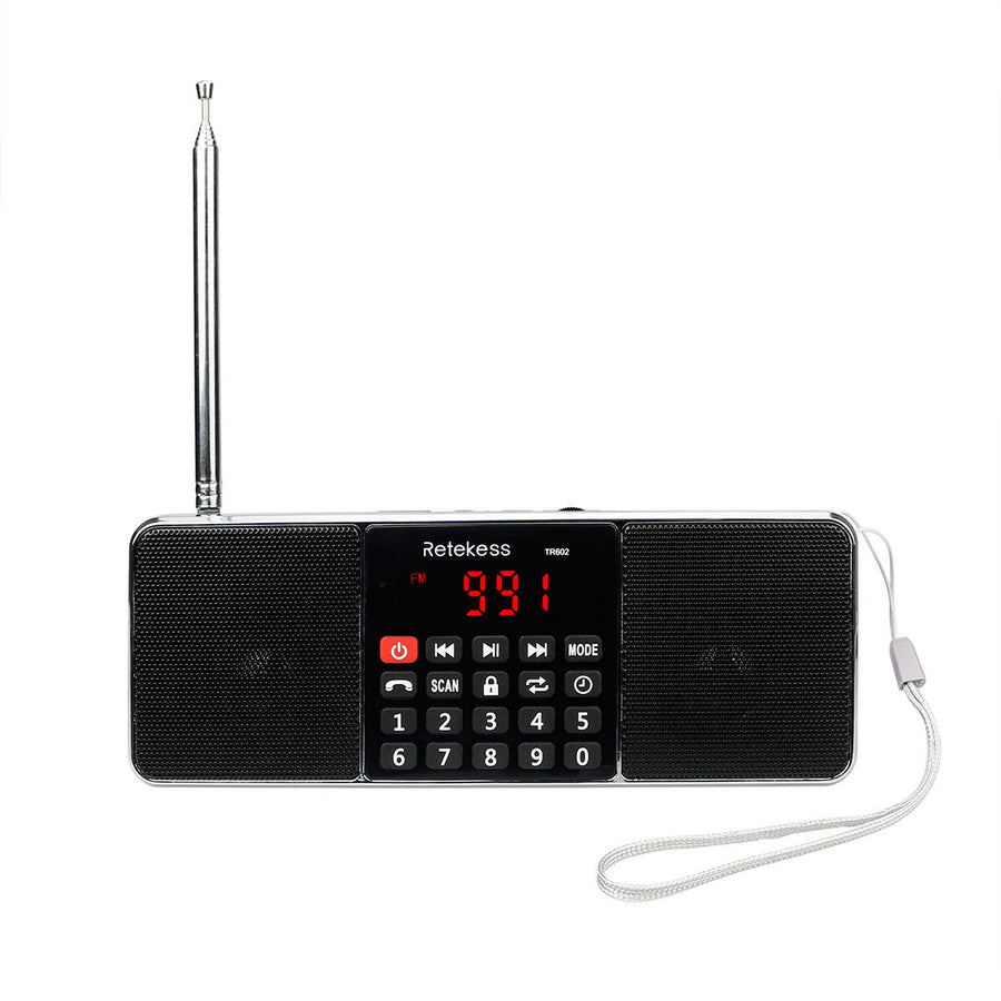 Digital Portable AM FM MW Radio bluetooth Speaker Stereo MP3 Player TF SD Card USB Drive Handsfree Call LED Display Image 1
