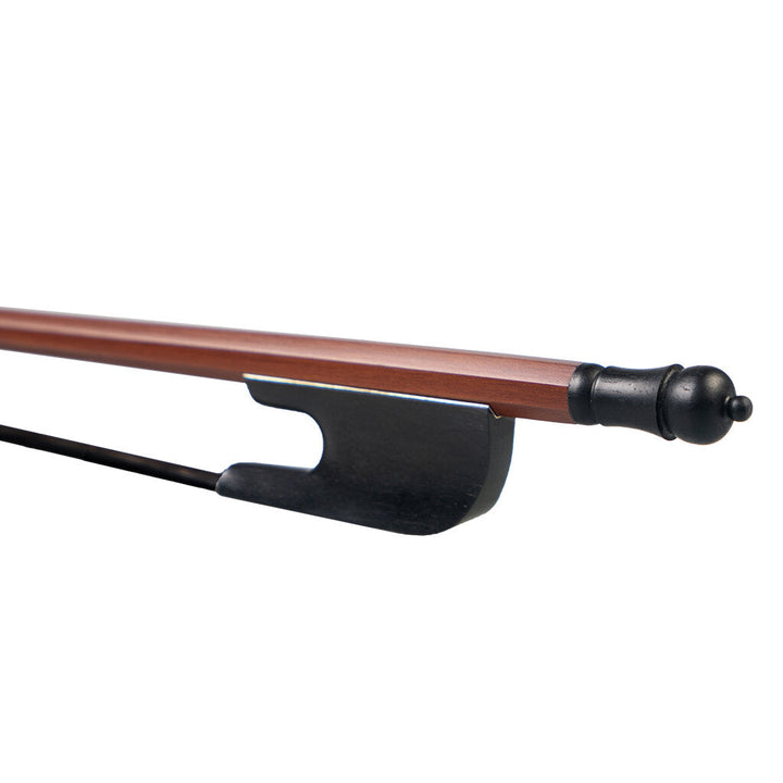 Classical Baroque Style Brazilwood Bow 4/4 Violin Bow Round Stick Black Horsehair Ebony Frog Light Bow Image 3