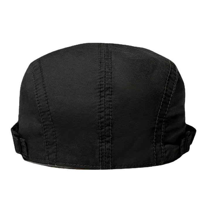Collrown Men Contrasting Colors Berets Label Patch Breathable Adjustable Ivy Cap Driver Hat Image 2