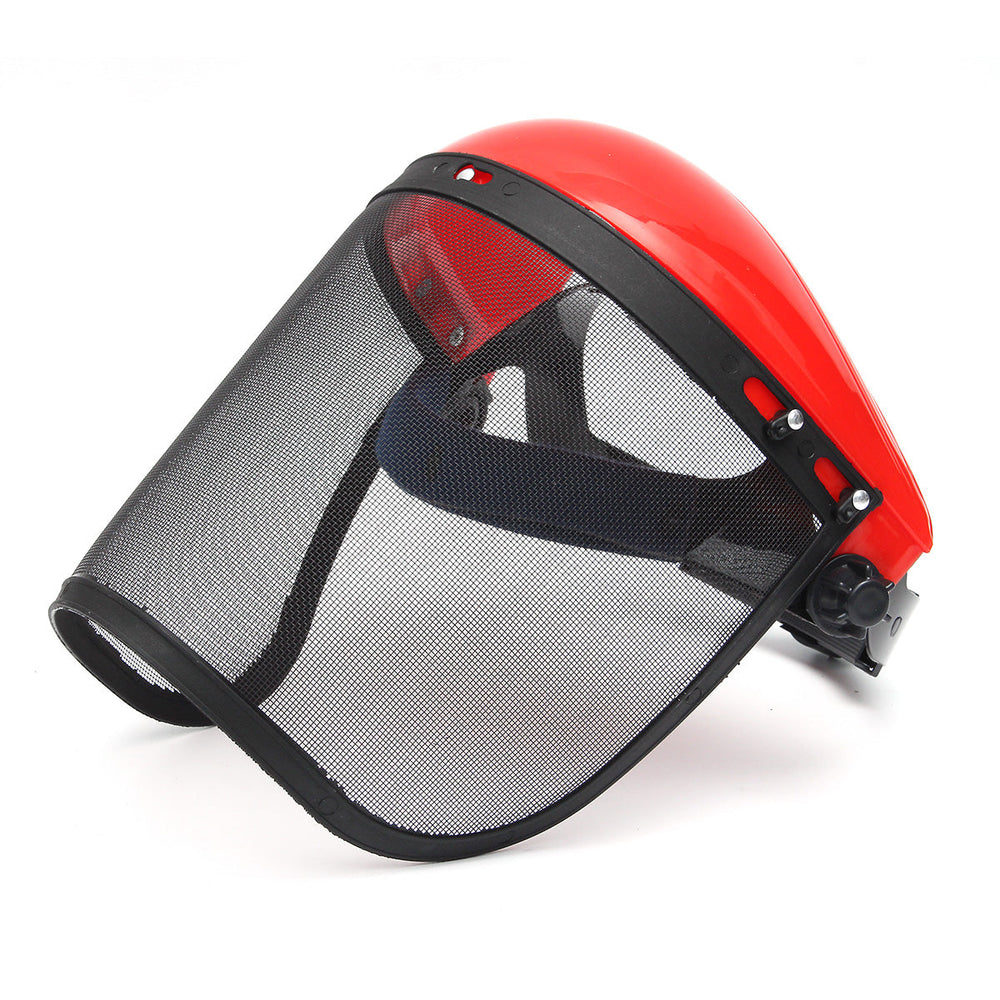 Clear Mesh Full Visor Flip Up Face Shield Screen Safety Mask Eye Protector Helmet Red Image 2