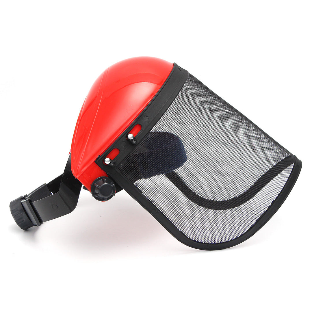 Clear Mesh Full Visor Flip Up Face Shield Screen Safety Mask Eye Protector Helmet Red Image 3