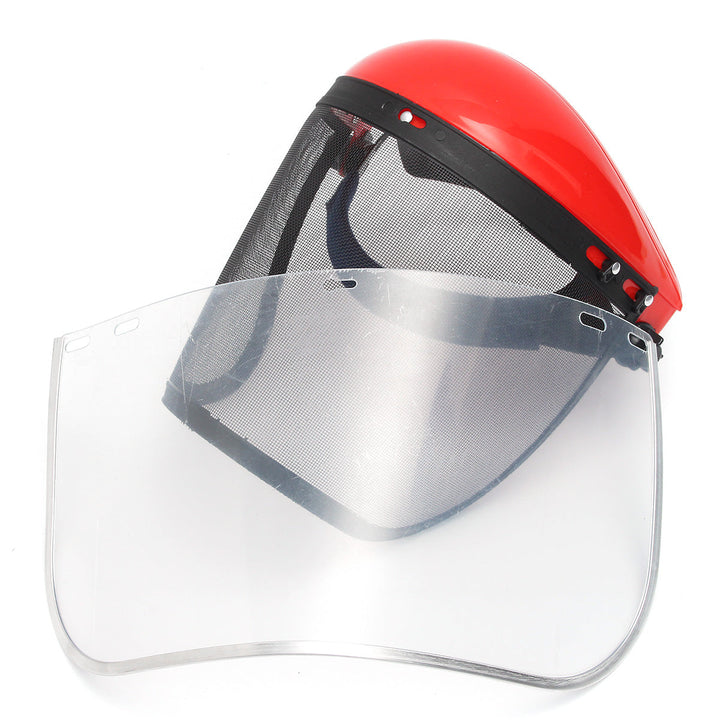 Clear Mesh Full Visor Flip Up Face Shield Screen Safety Mask Eye Protector Helmet Red Image 6