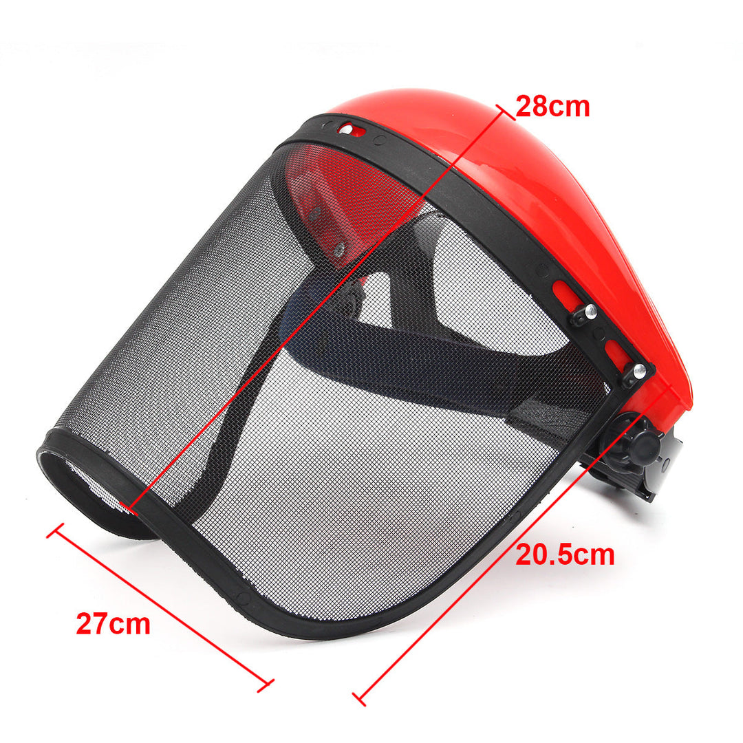 Clear Mesh Full Visor Flip Up Face Shield Screen Safety Mask Eye Protector Helmet Red Image 11