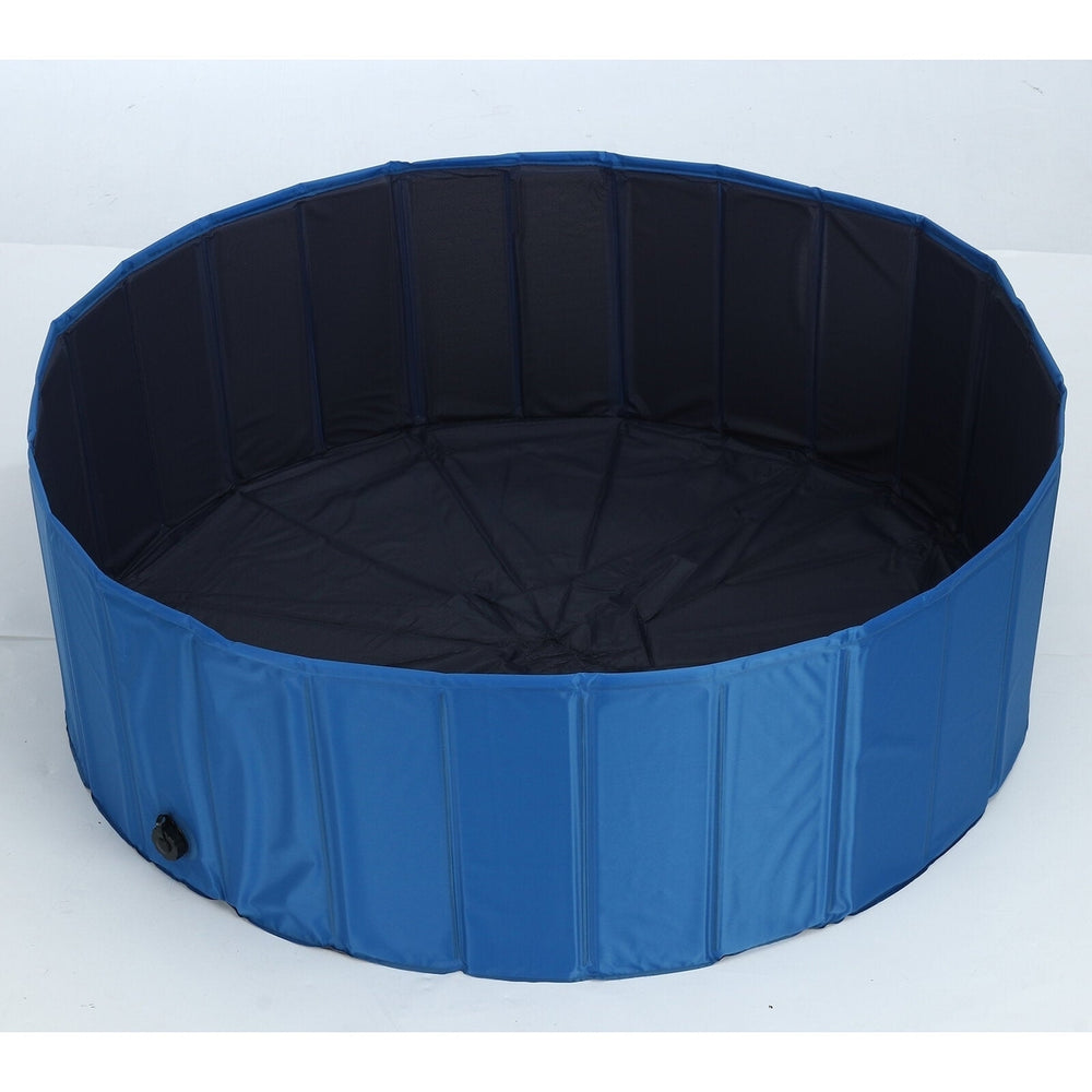 Collapsible Portable Pet Bath Pool Kids And Pets Friendly Material Easy Assembly Suitable for KidsCatsDogs or Other Pets Image 2