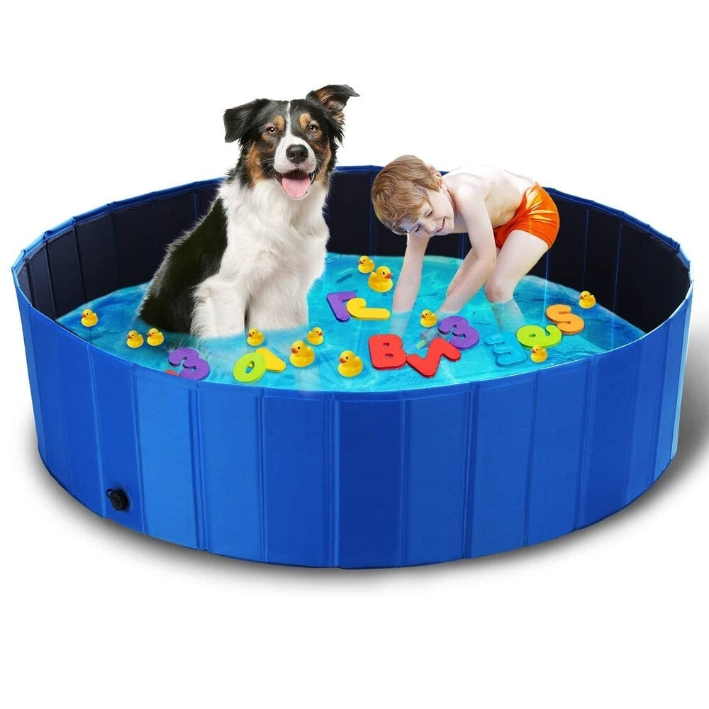 Collapsible Portable Pet Bath Pool Kids And Pets Friendly Material Easy Assembly Suitable for KidsCatsDogs or Other Pets Image 6