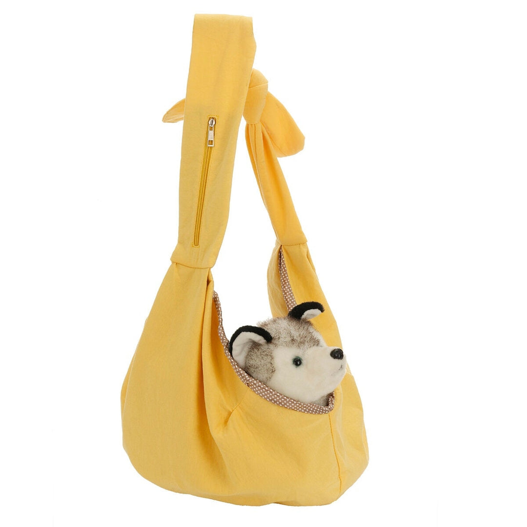 Cotton Pet Carrying BagPuppy Cat Outdoor Travel Shoulder Bag Image 2