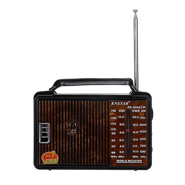 DC 3V Portable FM AM SW1 SW2 Radio 4 Band Gift for Old People Image 1