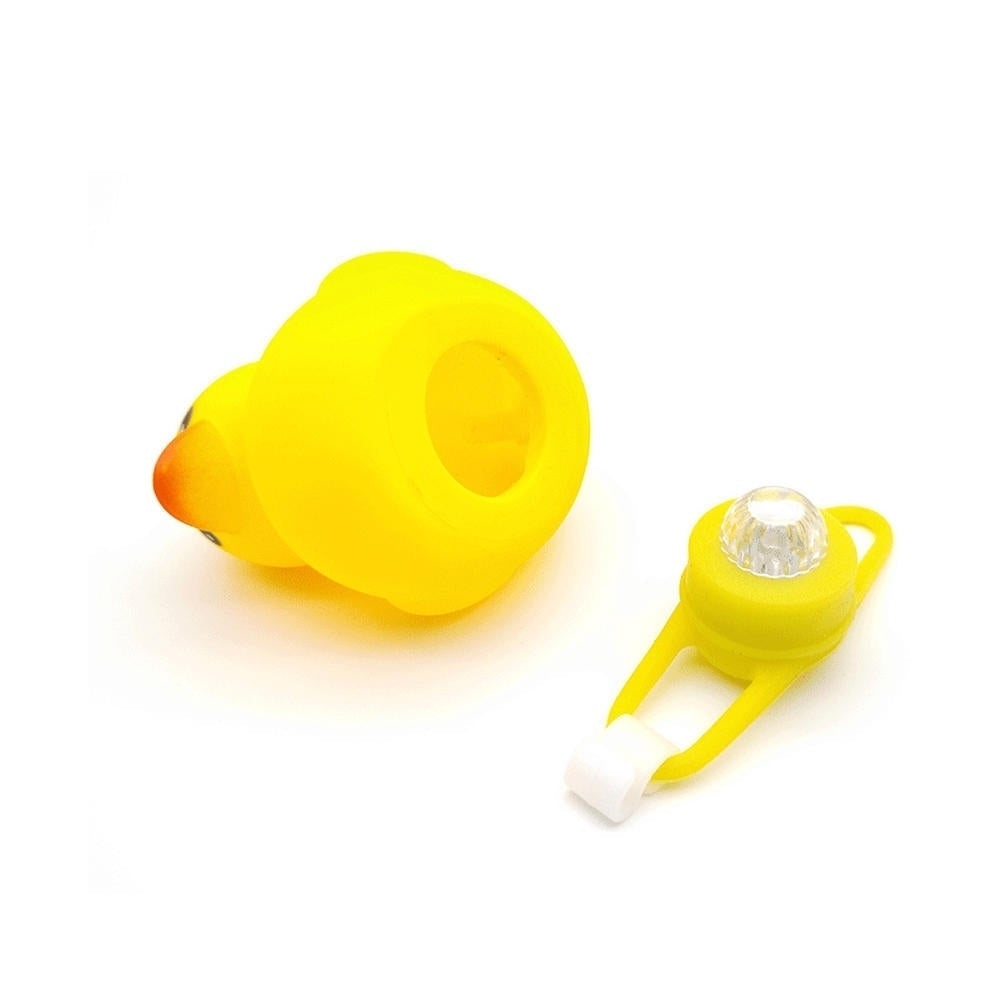 Creative Glow Duck Toys with Helmet for Bicycle Turbo Bell Lamp Image 2