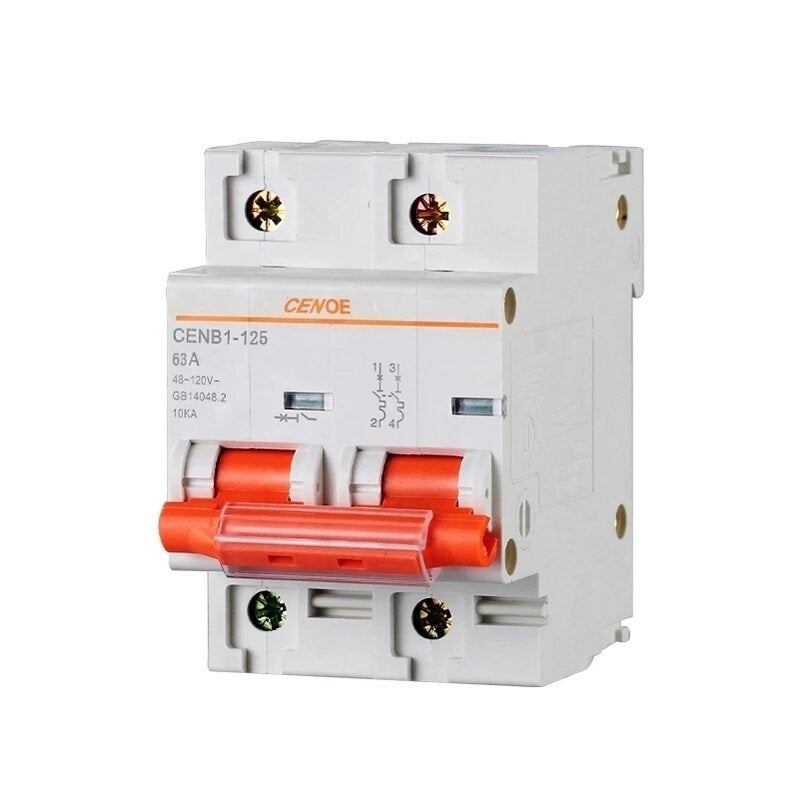 Circuit Breaker MCB Breakers with Short-circuit and Overload Protection,2P DC1000V 63A 80A 100A 125A DC Image 1
