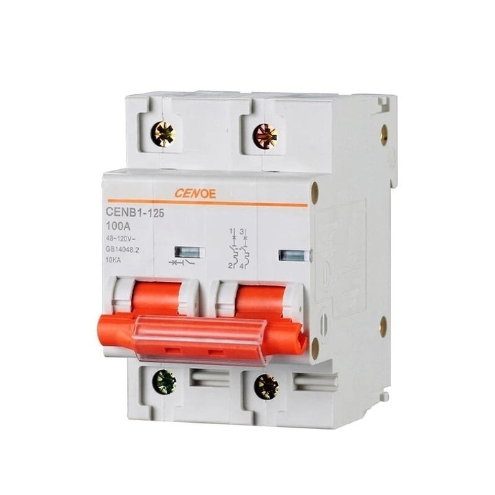 Circuit Breaker MCB Breakers with Short-circuit and Overload Protection,2P DC1000V 63A 80A 100A 125A DC Image 4