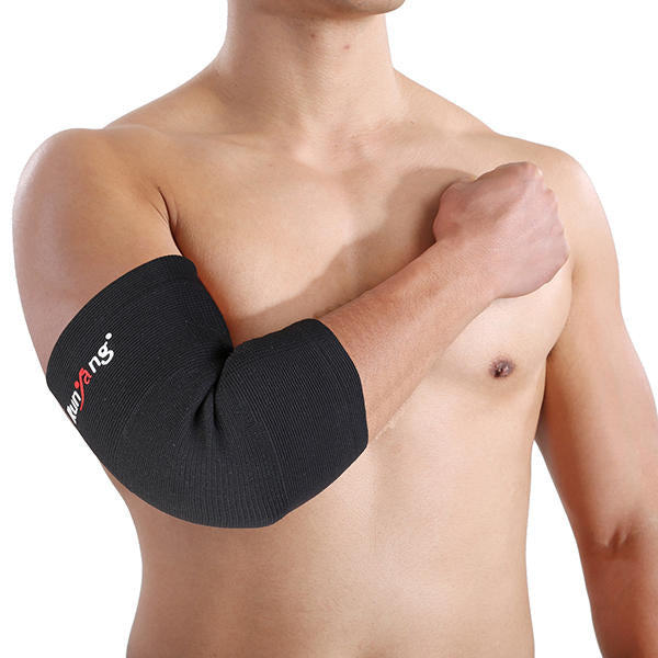 Classic Black Breathable Sports Elbow Sleeve Brace Pad- 1PC Image 2