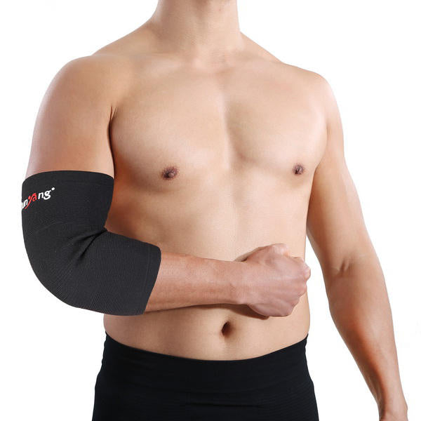 Classic Black Breathable Sports Elbow Sleeve Brace Pad- 1PC Image 3