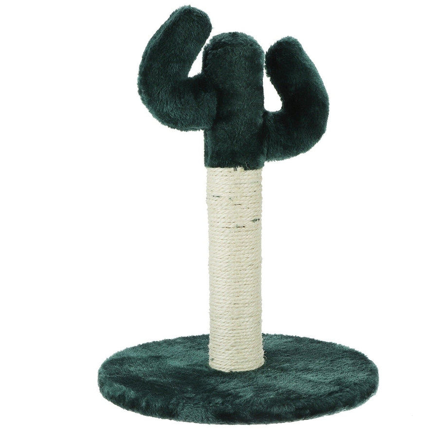 Cute Cactus Pet Cat Tree Toys with Ball Scratcher Posts for Cats Kitten Climbing Tree Cat Toy Protecting Furniture Image 1