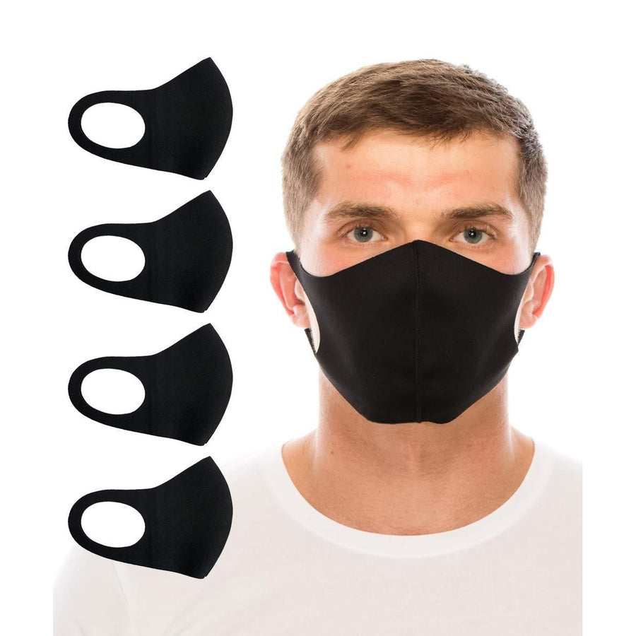 Cloth Face Covers Pack 4Thin Breathable Single LayerWashableReusable Mask Image 1