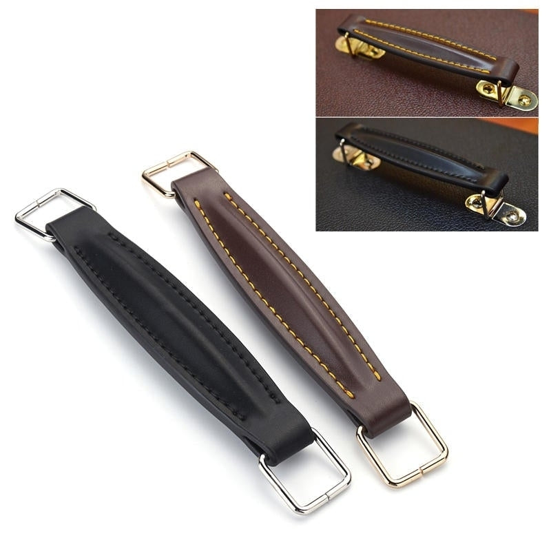 Coffee Black Leather Handle with Gold Fitting for Marshall Amp AS50D/AS100D Image 1