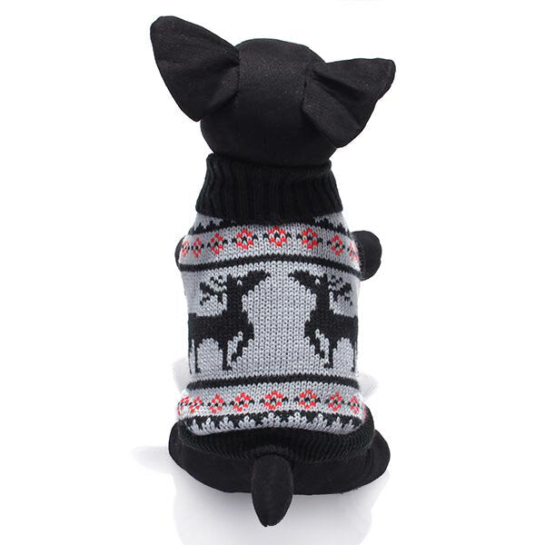 Deer Pet Dog Knitted Breathable Sweater Outwear Apparel Image 8