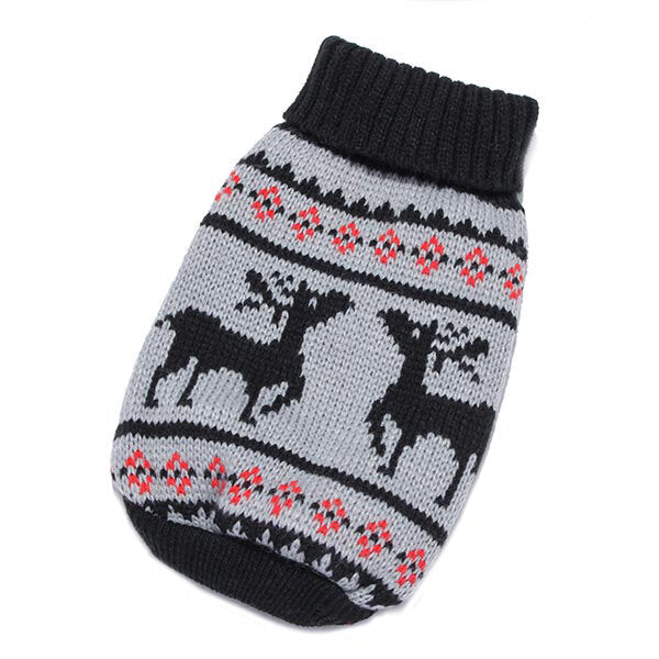 Deer Pet Dog Knitted Breathable Sweater Outwear Apparel Image 9