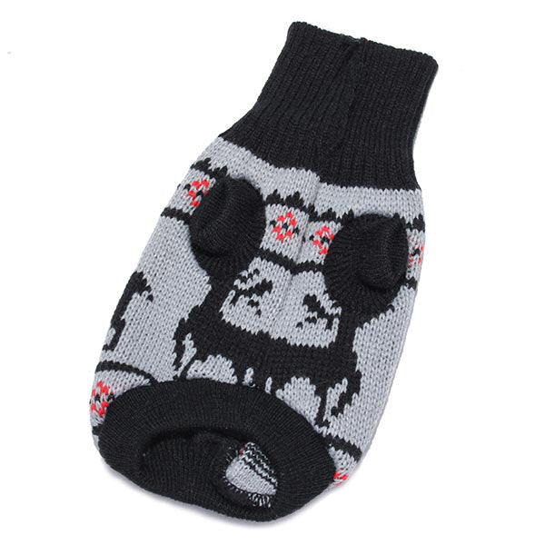 Deer Pet Dog Knitted Breathable Sweater Outwear Apparel Image 10