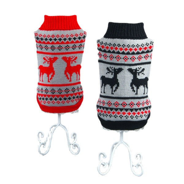 Deer Pet Dog Knitted Breathable Sweater Outwear Apparel Image 11