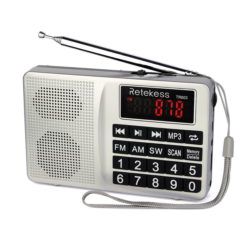 Digital Display FM AM SW Radio AUX MP3 Audio Player Speaker for Mobile Phone Gift family Image 2