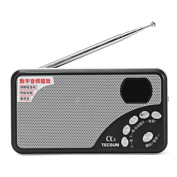 Digital FM Radio Receiver Speaker Support TF Card Image 1